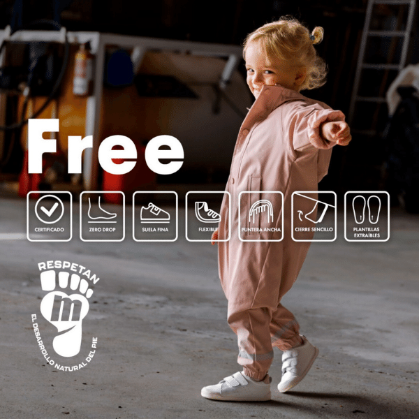 calzado mustang free respetuoso para bebes y niños